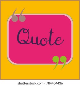 New quote rectangle form for blog or forum.