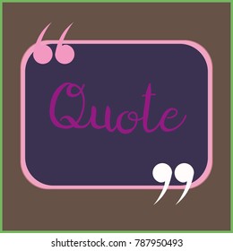 New quote rectangle form for blog or forum.