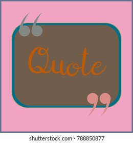 New quote rectangle form for blog or forum.