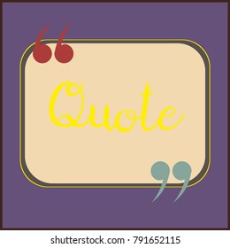 New quote rectangle form for blog or forum.
