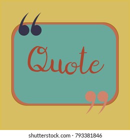 New quote rectangle form for blog or forum.