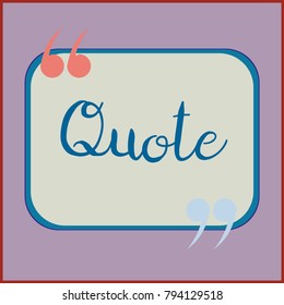 New quote rectangle form for blog or forum.