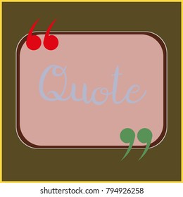 New quote rectangle form for blog or forum.
