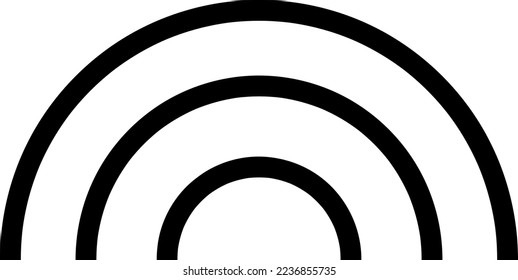 New rainbow icon design trendy on white background..eps
