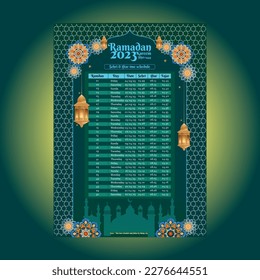 new ramadan 2023 sehri and iftar schedule