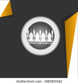 new Ramadan kareem illusration the islamic holy month banner card label background design