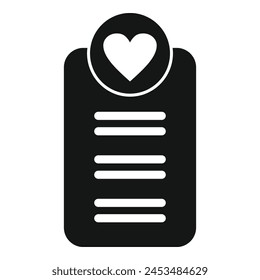 New rate item icon simple vector. Favorite wish list. Positive order