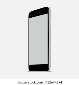 New realistic mobile phone smartphone collection style mockups with blank screen isolated on white background. Vector illustration. for printing and web , Game and application mockup.