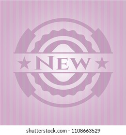 New realistic pink emblem