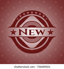 New realistic red emblem