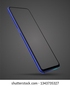 New realistic smartphone  mockup vector illustration for user interface demo and web element, game and application.
