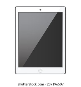 New realistic tablet modern style isolated on white background.