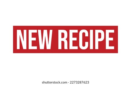 New Recipe Rubber Stamp Seal Vector