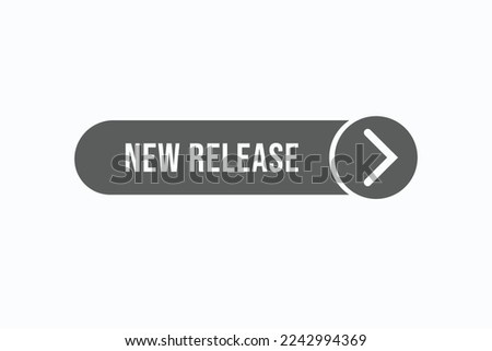 new release button vectors.sign label speech bubble new release
