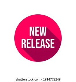 New Release Icon Label Badge Design Vector