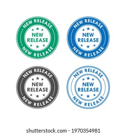 New release logo template illustration.suitable for package product