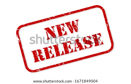 New release red rubber stamp vector isolated