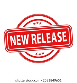 new release stamp icon vector design templates
