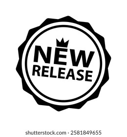 new release stamp icon vector design templates