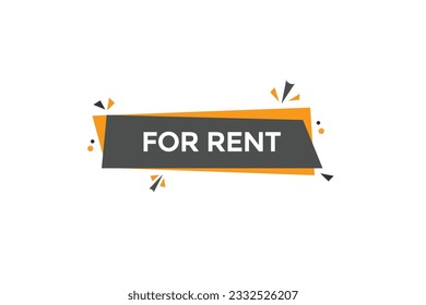 new for rent, level, sign, speech, bubble  banner,

