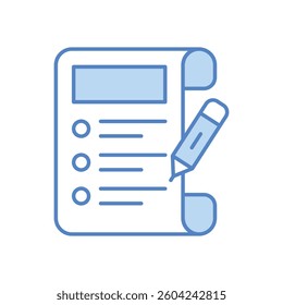 New Year�s Resolutions List vector icon stock illustration
