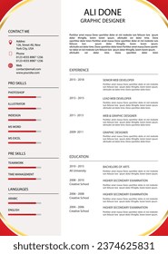 nueva plantilla cv de reanudación imprimible