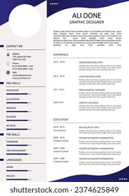 nueva plantilla cv de reanudación imprimible