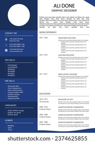 nueva plantilla cv de reanudación imprimible