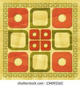 new retro style background with abstract ornament can use like vintage wallpaper