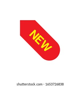 New ribbons. Corner banner, new tag labels Icon In Trendy  Design Vector Eps 10
