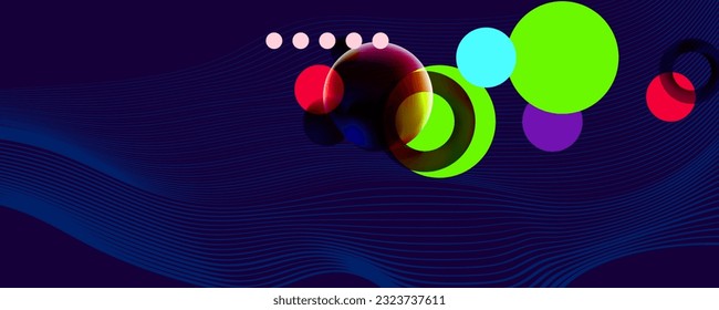  New rich blue background deep and beautiful Abstract background on futuristic elements banner geometric blue gradient