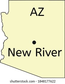 New River census-designated place location on Arizona map