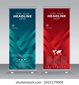 	
Nuevo Roll up Banner diseño vertical de plantillas, negocios, x-banner y publicidad estandar de banners. ilustración vectorial, pancartas de resumen - plantilla vectorial, tirada hacia arriba, banner vertical, 