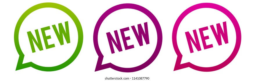 New - Round web Buttons. Circle Eps10 Vector.