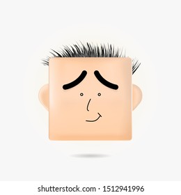 New rounded square shape emoji creative smiley