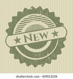 Nuevo sello de caucho con textura gruesa