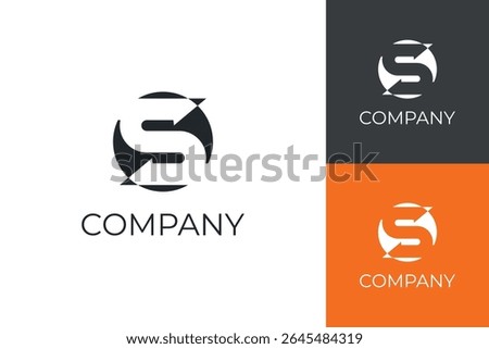 New S letter logo template