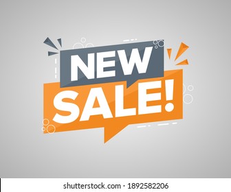 New sale banner promotional template