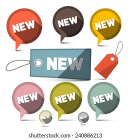 New Sale Vector Labels Set