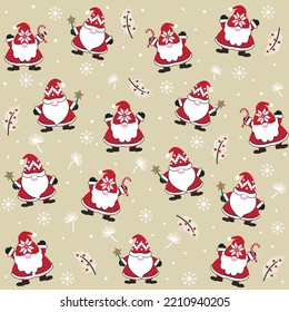 New Santa Gnome fun playing christmas time