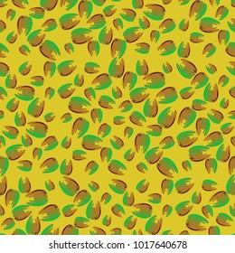 New seamless pattern with colored tooth.