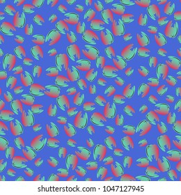 New seamless pattern with colored tooth.
