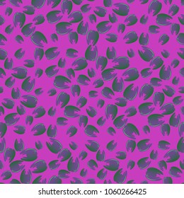 New seamless pattern with colored tooth.
