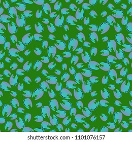New seamless pattern with colored tooth.