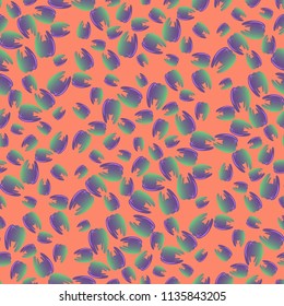 New seamless pattern with colored tooth.