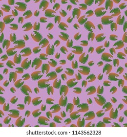 New seamless pattern with colored tooth.