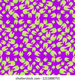 New seamless pattern with colored tooth.