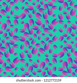 New seamless pattern with colored tooth.