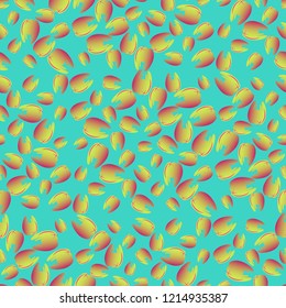 New seamless pattern with colored tooth.