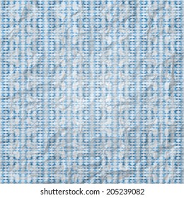 new seamless pattern with geometric ornament on paper texture